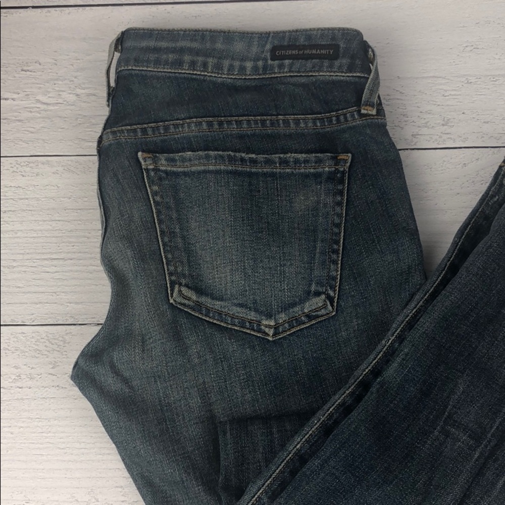 Citizens of Humanity light wash distressed jeans